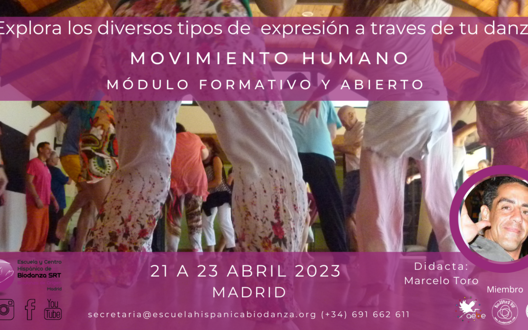 Módulo formativo y abierto: “Movimiento Humano” con Marcelo Toro