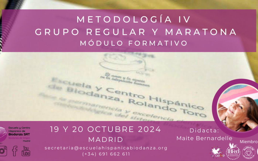 Metodología IV: “Curso Semanal y Maratona” con Maite Bernardelle