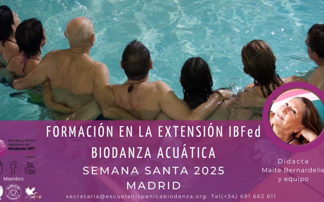Formación Extensión IBFed “Biodanza Acuática” con Maite Bernardelle