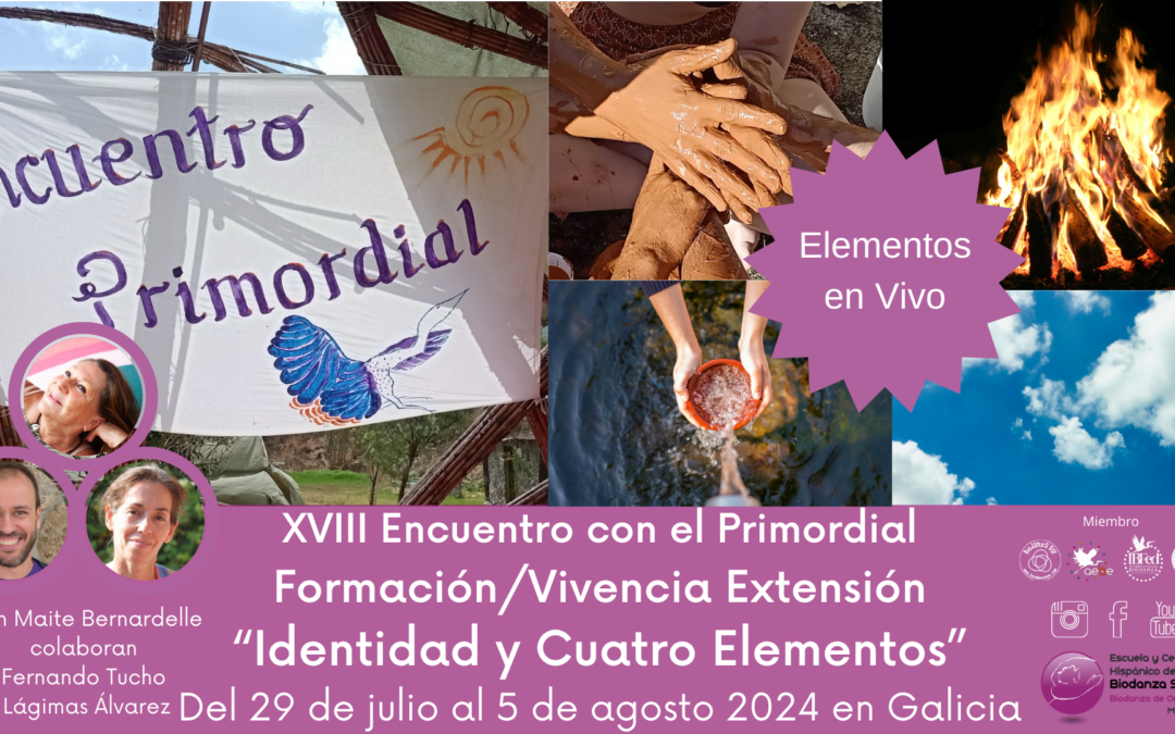 XVIII Encuentro con el Primordial y Extensión IBFed “Identidad y 4 Elementos” con Maite Bernardelle